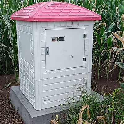  自動計量控制系統 水電雙計量控制器+玻璃鋼井堡 
